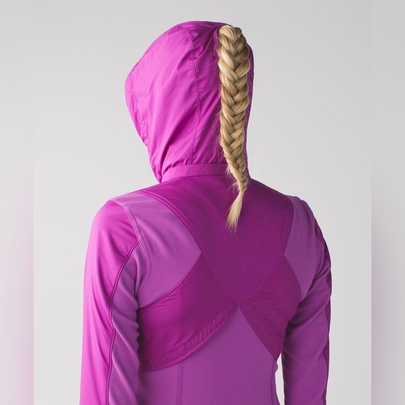 Lululemon Kanto catch me Run jacket ultra violet size 4 - Picture 2 of 12